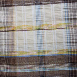 tissu coton polyester motif carreaux