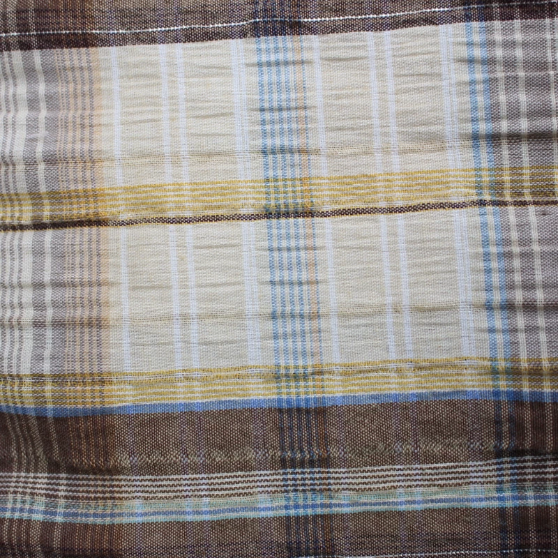 Tissu coton et polyester végétal - multicolore