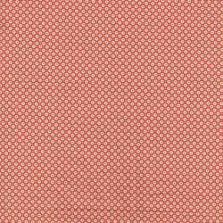 Coupon Popeline Coton Impression Digitale Géométrique ton Orange