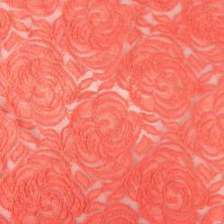Joli dentelle motifs fleurs coloris rose