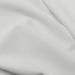Tissu Double Crêpe Lourd Uni Blanc