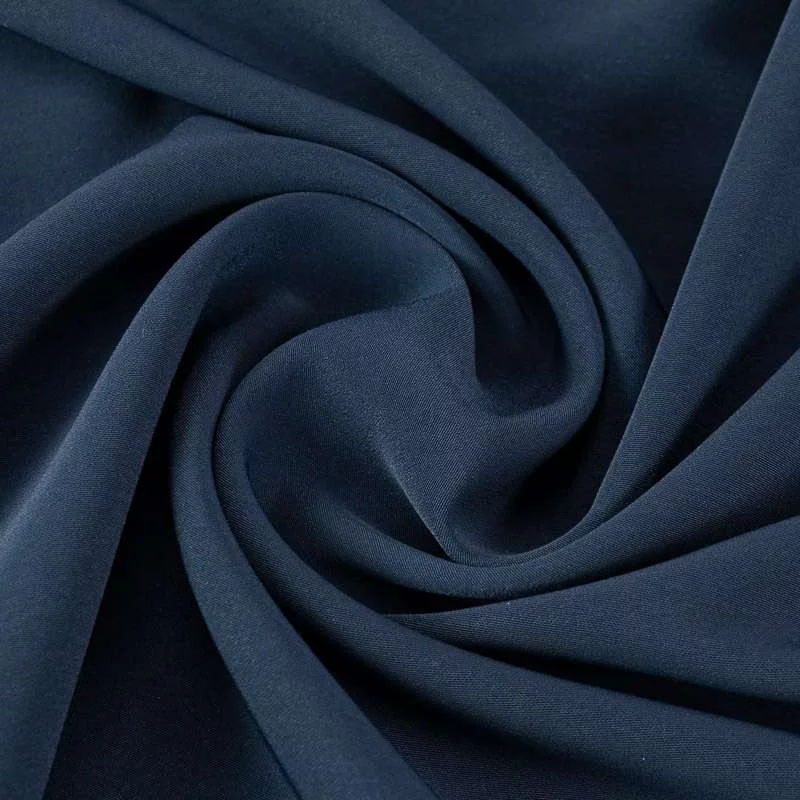 Tissu Crêpe Marocain Noir de Qualité, Tissu au mètre 