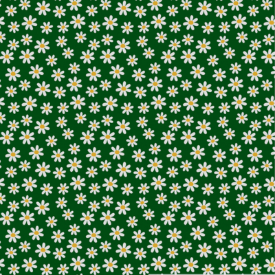 Tissus Jersey de coton vert foncé imprimé