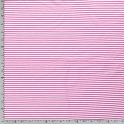 jersey de coton marinière a rayures fines rose POUR ROBES
