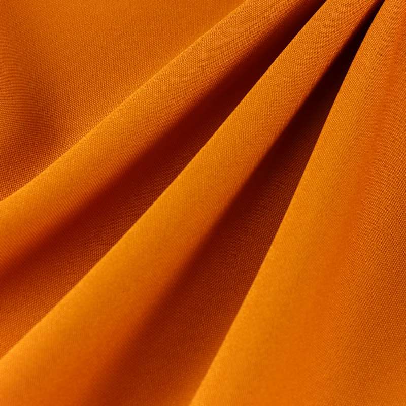 Tissus infroissable couleur orange vendu au coupon de 3 mètres