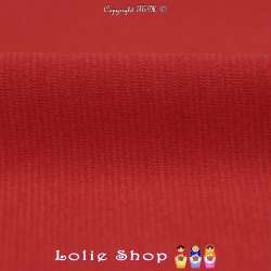 Maille Jersey Milano Uni Couleur Rouge Corail
