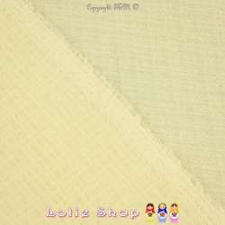 Tissu Gaze Polyester Couleur Jaune