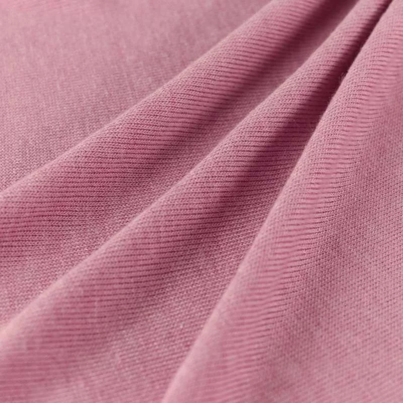 Tissu Maille Angie poly-viscose rose