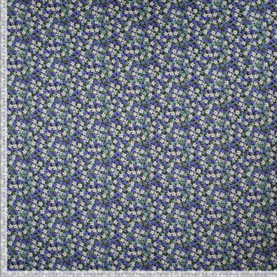 tissu coton viscose motif fleurs des champs
