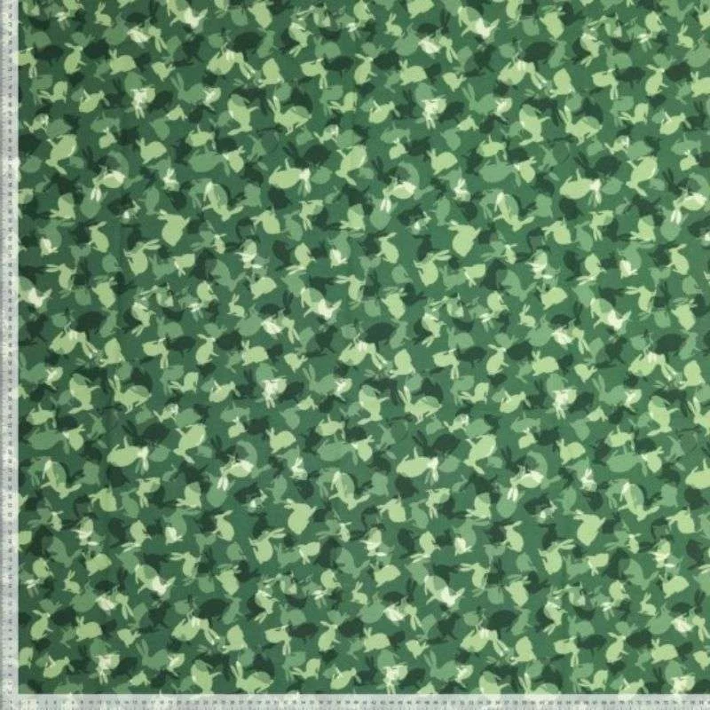 Tissu en coton Cretonne Lapin – vert