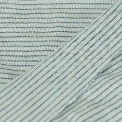 Jersey Coton Tubulaire rayé bleu marine/blanc