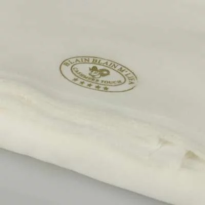 Mlifa polyester touché cachemire blanc vendu au coupon