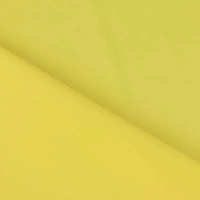 Tissu satin polyester uni jaune toucher