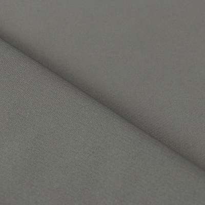 Tissu satin polyester uni gris foncé toucher