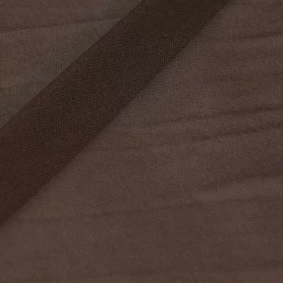 Tissu résille uni couleur marron chocolat