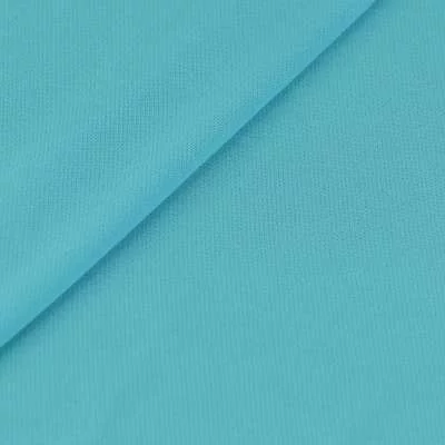 Tissu résille uni couleur bleu turquoise vendu au coupon
