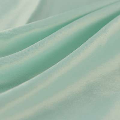 Tissu satin polyester uni vert eau