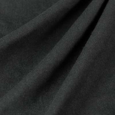 Jersey Coton Uni Couleur Noir Vendu Au Coupon