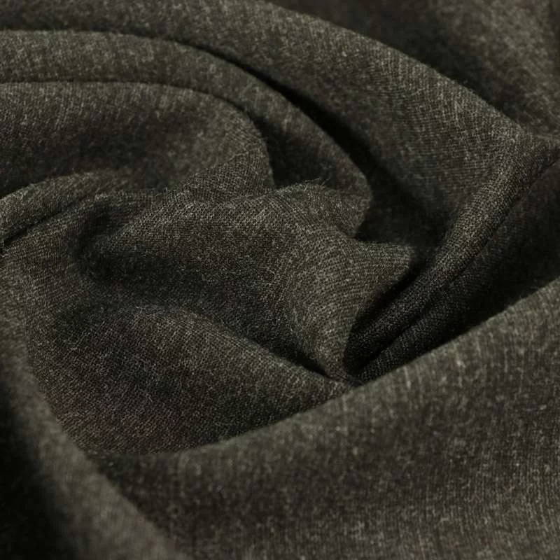 Tissu jersey milano gris anthracite chiné vendu au coupon