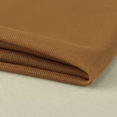 Tissu Mousseline Elasthanne Uni Camel