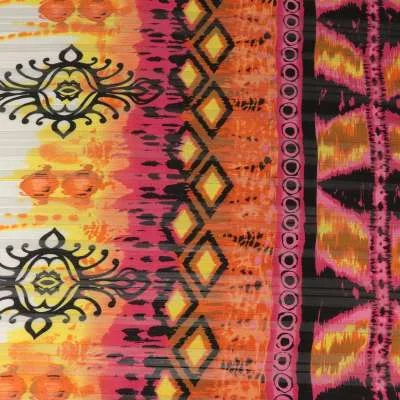 Tissu mousseline Oslo motif ethnique