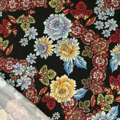 Tissu lycra maillot de bain motif floral