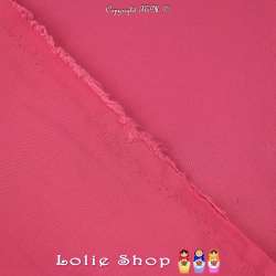 Tissu Voile Viscose Uni Couleur Fuchsia