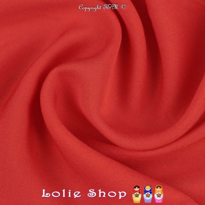 Tissu Voile Viscose Uni Couleur Corail