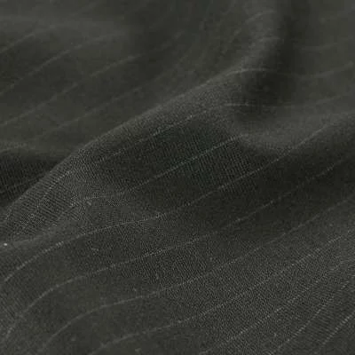 Tissu Jersey Milano noir motif rayures vendu au coupon