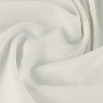 Tissu Bengaline lourde uni blanc