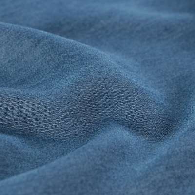 Tissu tencel effet denim bleu cerulean