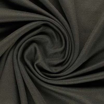 Tissu piqué de coton uni noir vendu au coupon