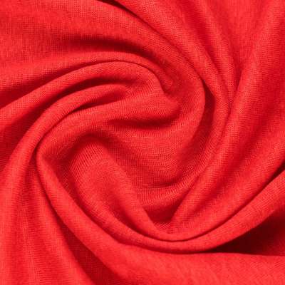 Jersey Coton Flammé Couleur Rouge Vendu Au Coupon