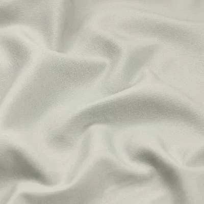 Tissu gabardine lourde uni gris clair