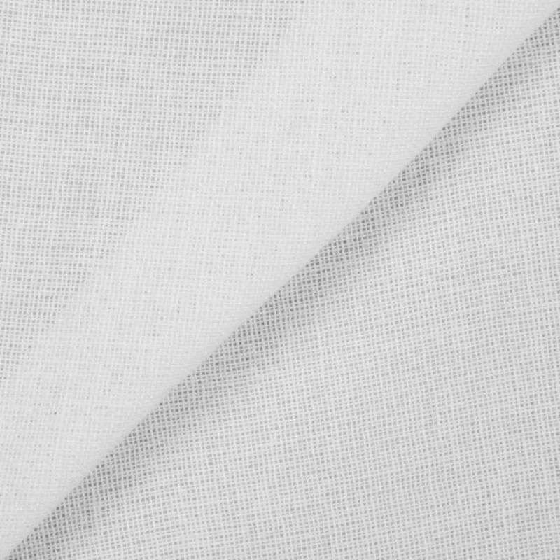Tissu toile thermocollant blanc 130 cm