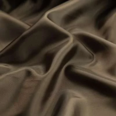 Tissu doublure polyester uni chocolat vendu au coupon