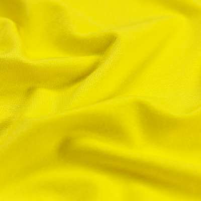 Jersey Viscose Uni Couleur Jaune Vendu Au Coupon