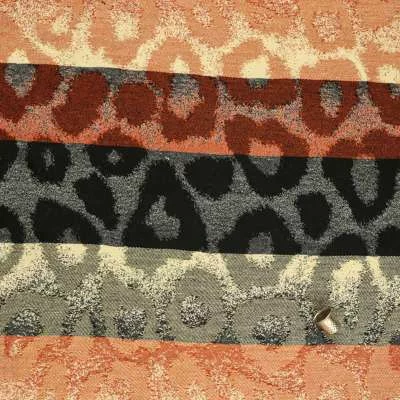Tissus coton polyester motif panthère