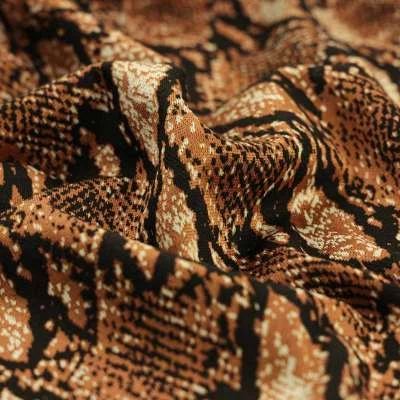 Tissu jersey milano motif python
