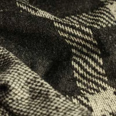 Tissu lainage motif gros carreaux