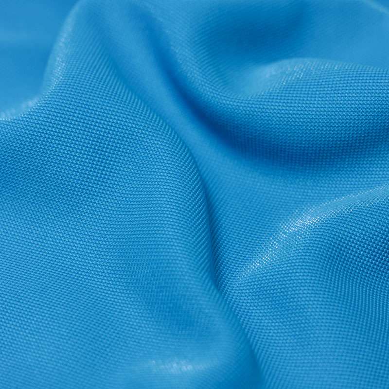 Piqué Polyester Élasthanne Uni Turquoise Vendu Au Coupon