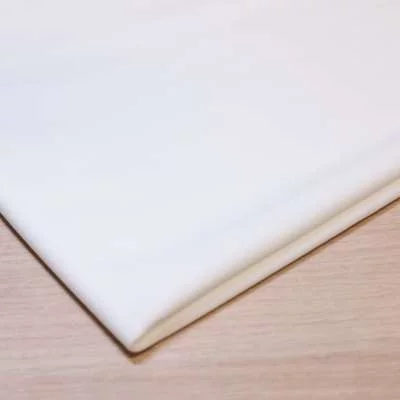 Piqué Polyester Élasthanne Uni Couleur Blanc