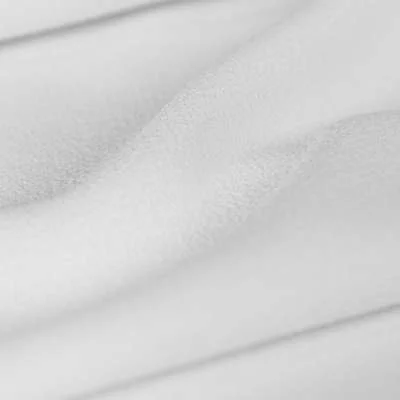 Tissu crêpe gaufré blanc