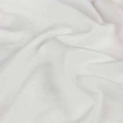 Tissu Jersey Coton uni Blanc