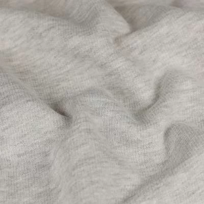 Tissu molleton sweat épais gris clair vendu au mètres