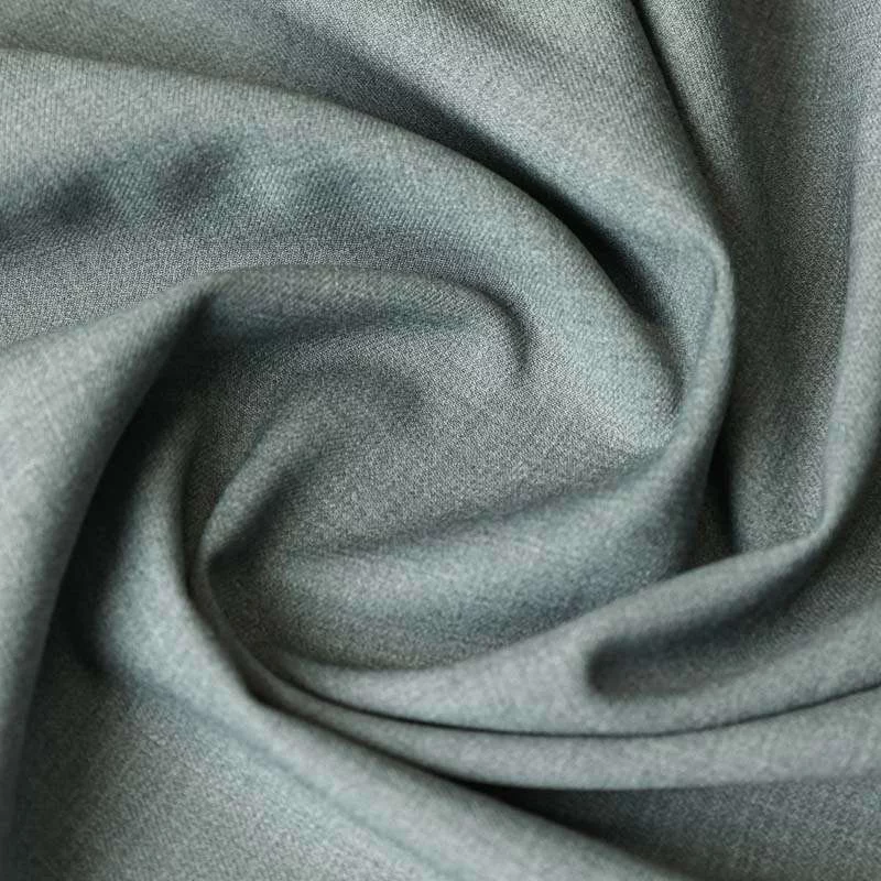 Tissu de costume premium 100 % laine gris vendu au coupon