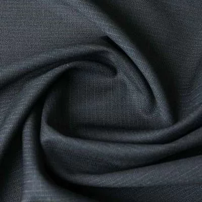 Tissu pour costume Rayures fines – bleu nuit