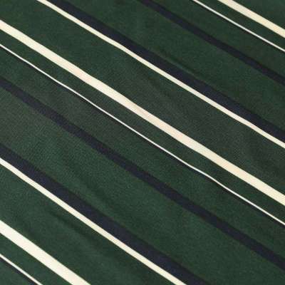 Tissu Microfibre Motif Rayure Fond Vert