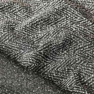 jacquard Noir Motif Chevron