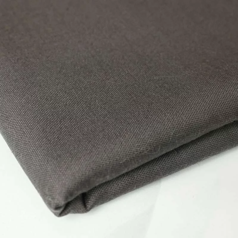 Tissu de costume premium 100 % laine uni gris Vendu Au Coupon
